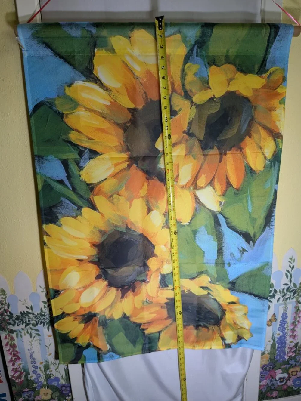 Evergreen Robin Moro Sunflower Decorative House Banner Flag Farmhouse Fall